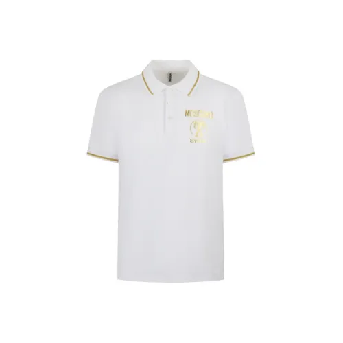 MOSCHINO Polo Shirts Men White