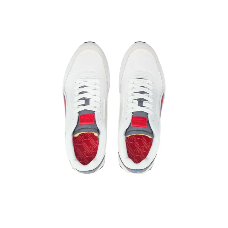 PUMA City Rider Electric Low-Top Sports Casual Shoes Men's White Red Gray-2