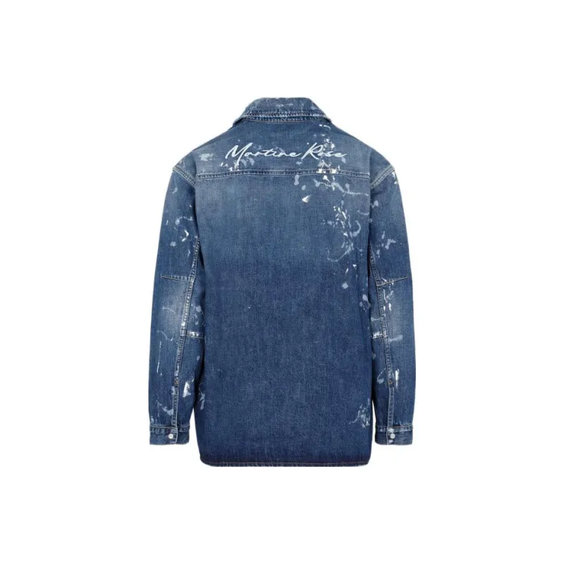 Martine Rose Denim Jackets Men Blue-1