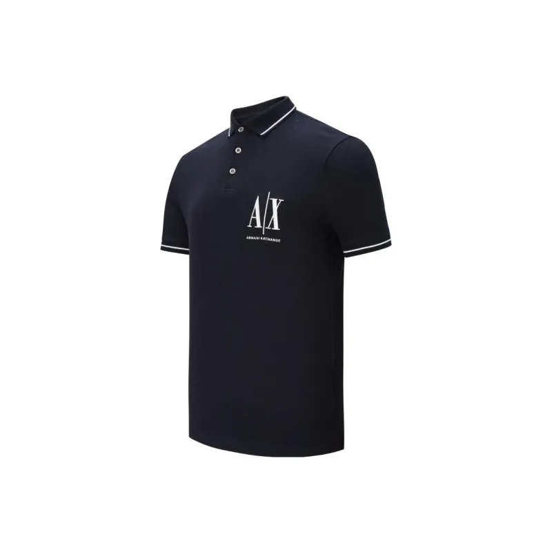 ARMANI EXCHANGE Polo Shirt Men's Blue-2