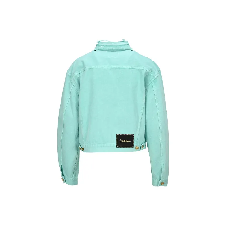 WE11DONE Denim Jackets Unisex Blue-1