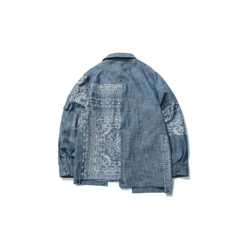 LiNing Sports Fashion Collection Denim Jackets Men Hometown Blue-1