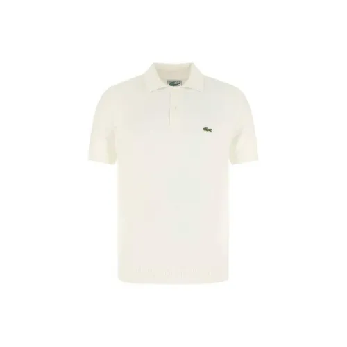 LACOSTE Polo Shirts Men White