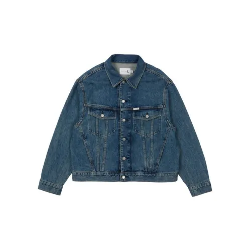 Calvin Klein X PALACE Denim Jackets Unisex Blue