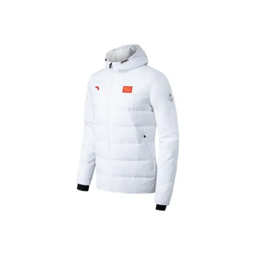 ANTA National Flag Down Jackets Unisex White