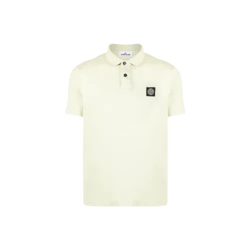 STONE ISLAND Polo Shirts Men Yellow