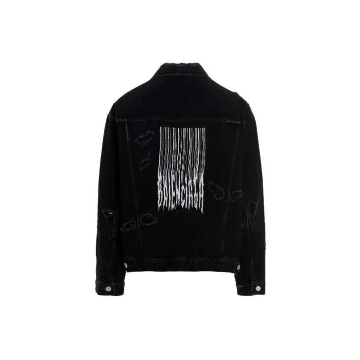 Balenciaga Denim Jacket Men's Black-1