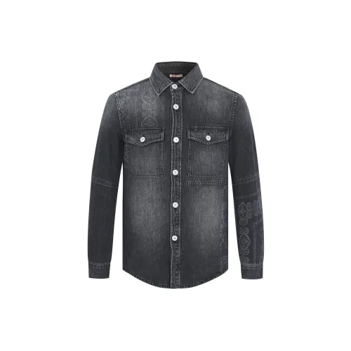 23R+ Denim Jackets Men Gray