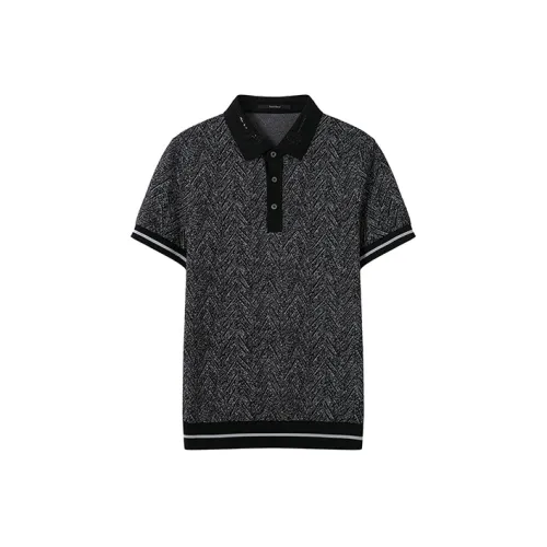 DAVID NAMAN Polo Shirts Men Gray