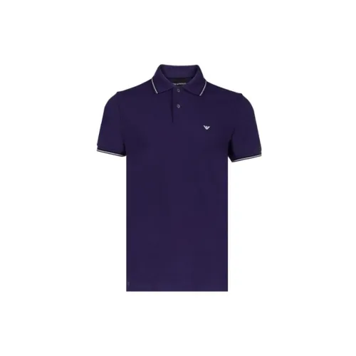 EMPORIO ARMANI Polo Shirts Men Purple