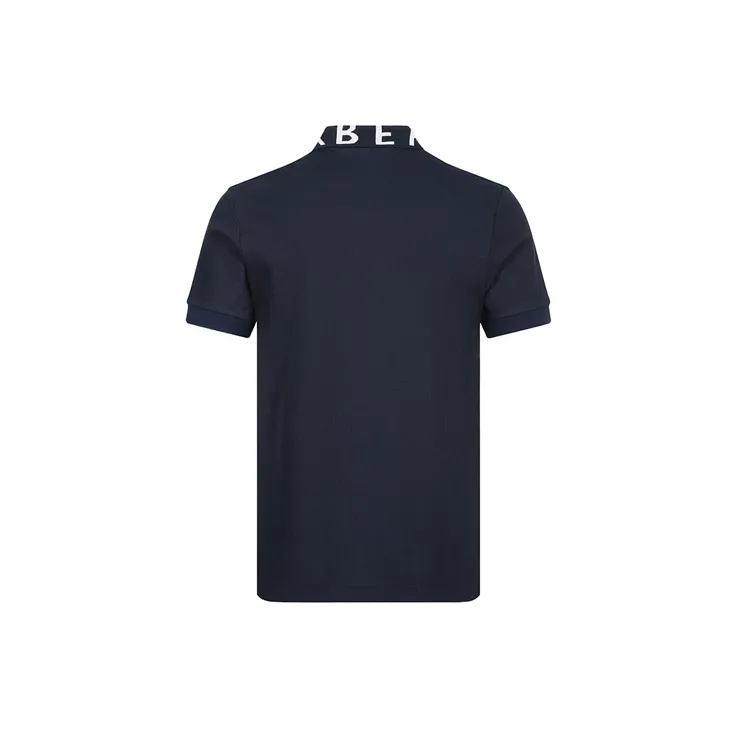 Burberry Men's Ryland Collar Logo Polo Shirt Navy-1