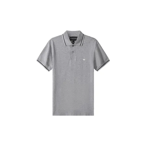 EMPORIO ARMANI Polo Shirts Men Gray