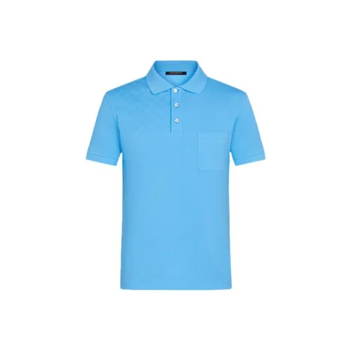 LOUIS VUITTON New Quarterly Products Of LV Polo Shirts Men Blue