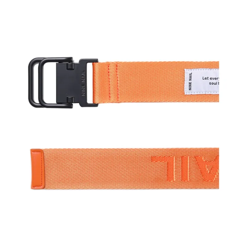 NINE NAIL Double Ring Buckle Nylon Canvas Belts Unisex Width 3.7cm-28