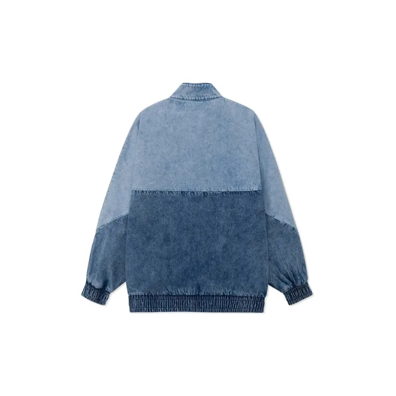 LiNing Sports Basketball Collection Denim Jackets Men Blue-1