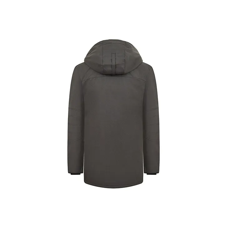 Canada Goose Windermere Series Solid Color Hooded Down Jacket Men's Graphite-1