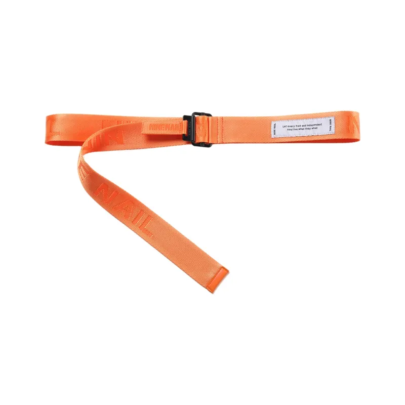 NINE NAIL Smooth Buckle Nylon Canvas Belts Unisex Width 3.7cm-13