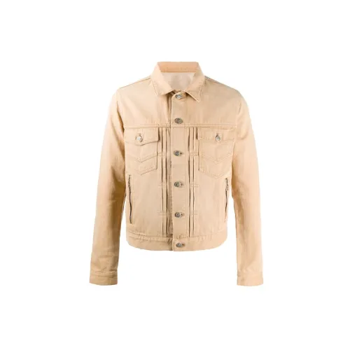 BALMAIN Denim Jackets Men Light Brown