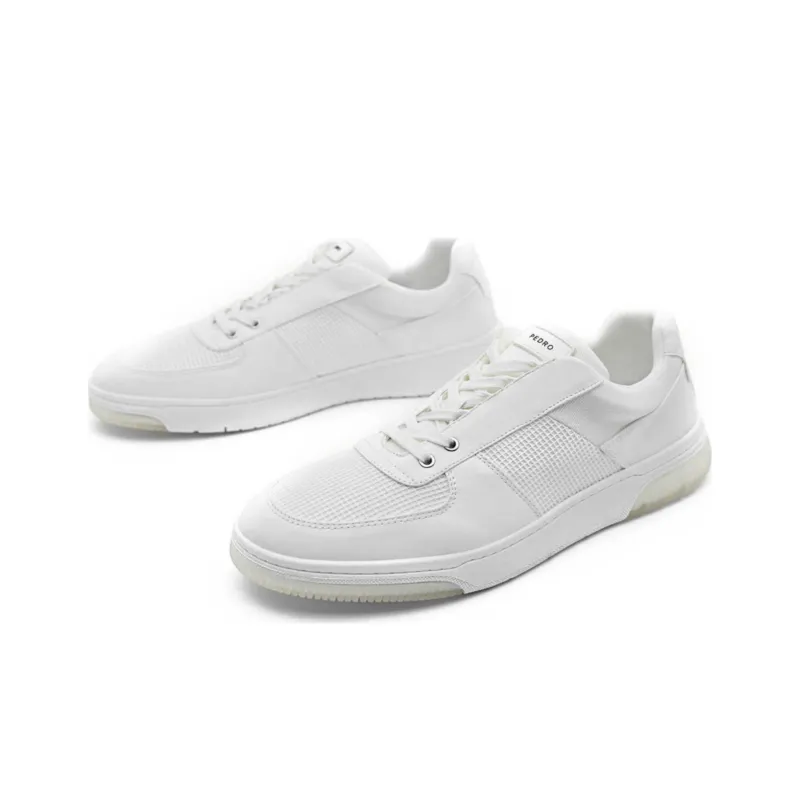 PEDRO Skateboard Shoes Men Low Top White-1