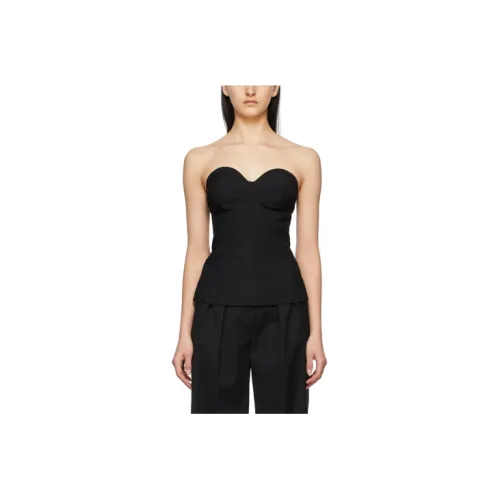 KIMHEKIM Strapless Tops Women's Black