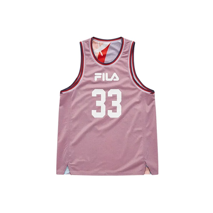 FILA FUSION Sleeveless Sports Shirts Women's Orange Purple-2