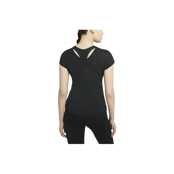 Nike Drop Shoulder Sleeve T Shirt Women's Black-1