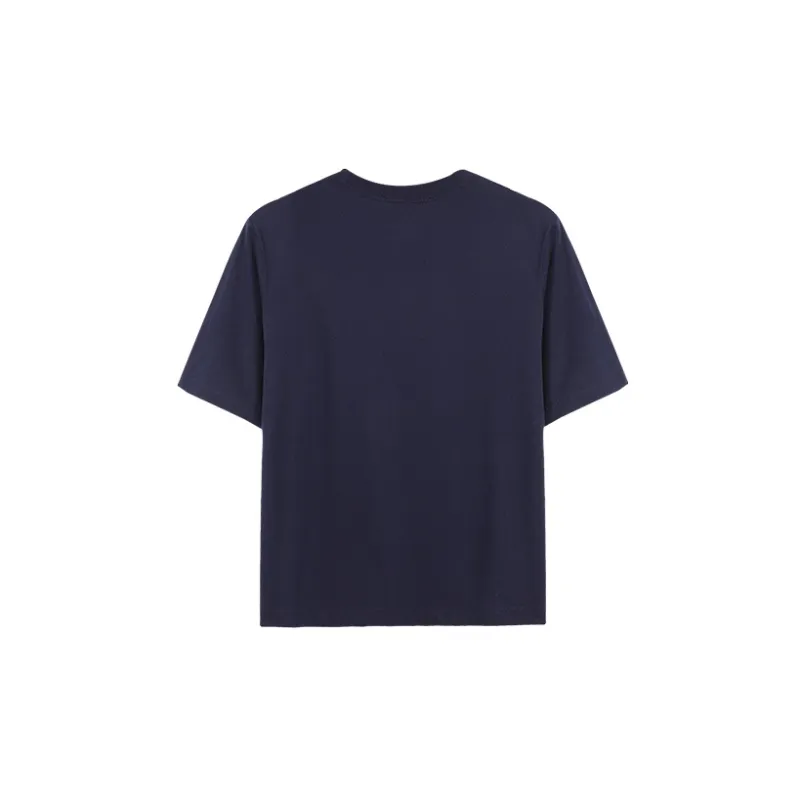 Nike Drop Shoulder Sleeve T Shirt Women's Navy Blue-1
