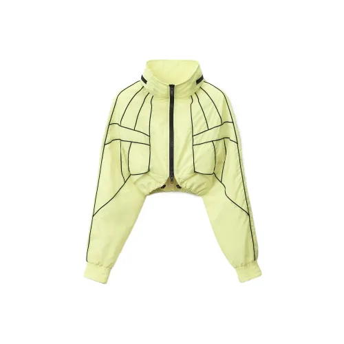 Alexander Wang Cropped Coats Women's Neon Yellow