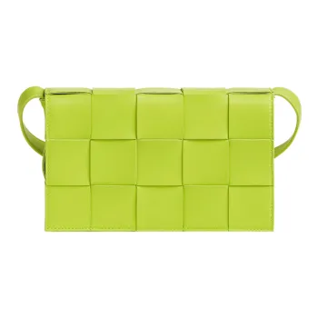 Bottega Veneta Intreccio Weave Cassette Acid Kiwi