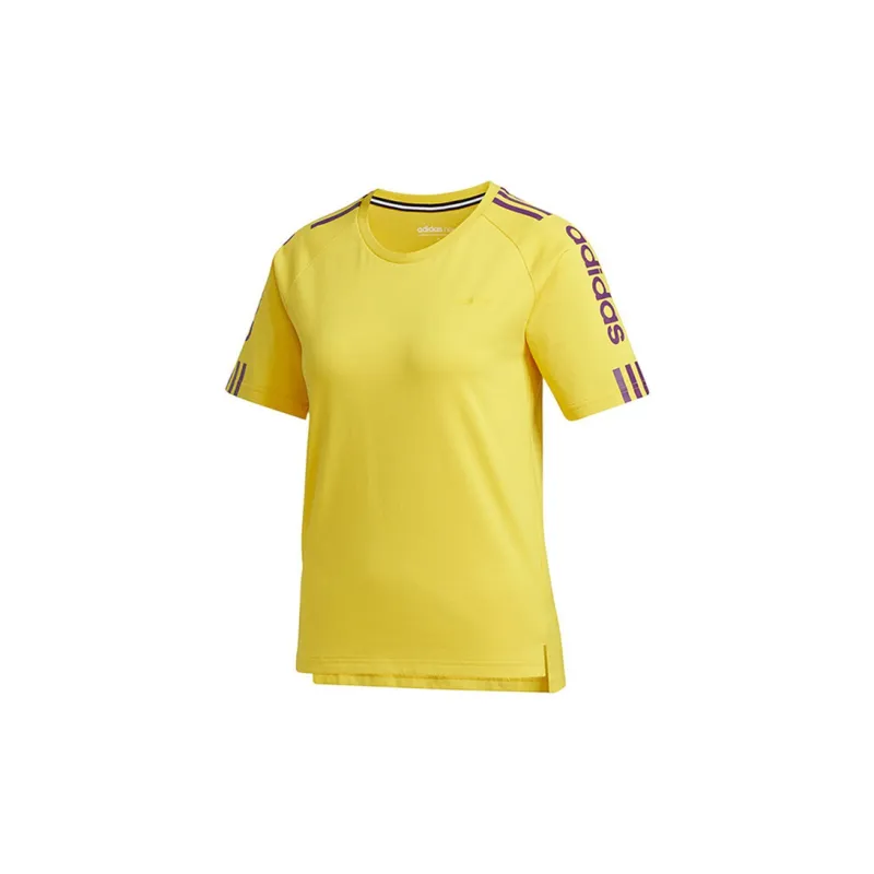 Adidas Neo Raglan Sleeve T Shirt Women's Yellow-0