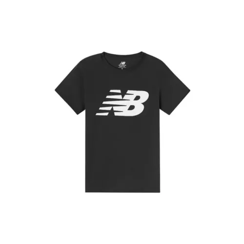 New Balance Casual Sports T-Shirts Women's Black