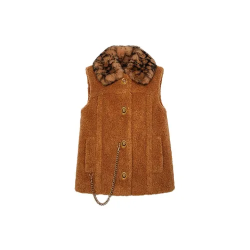 COACH Vests Women's Brown