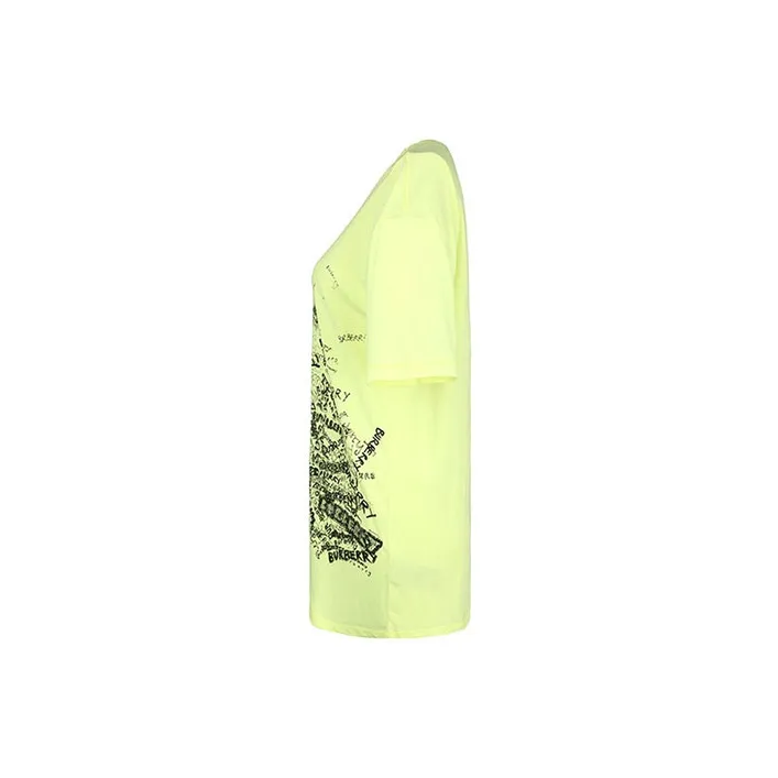 Burberry T-Shirts Women's Light Yellow-2