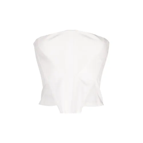 DION LEE Strapless Tops Women's White