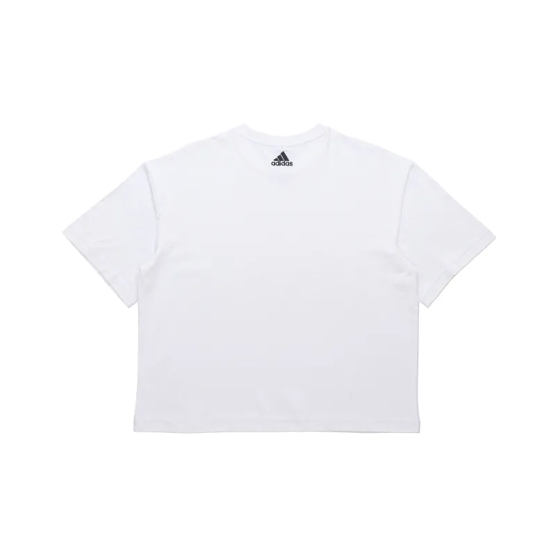 Adidas Set in Sleeve T Shirt Women's White-1