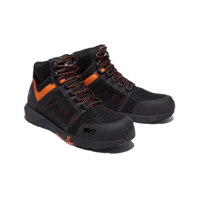 Timberland Radius Casual Shoes Men High-Top Black/Orange-2