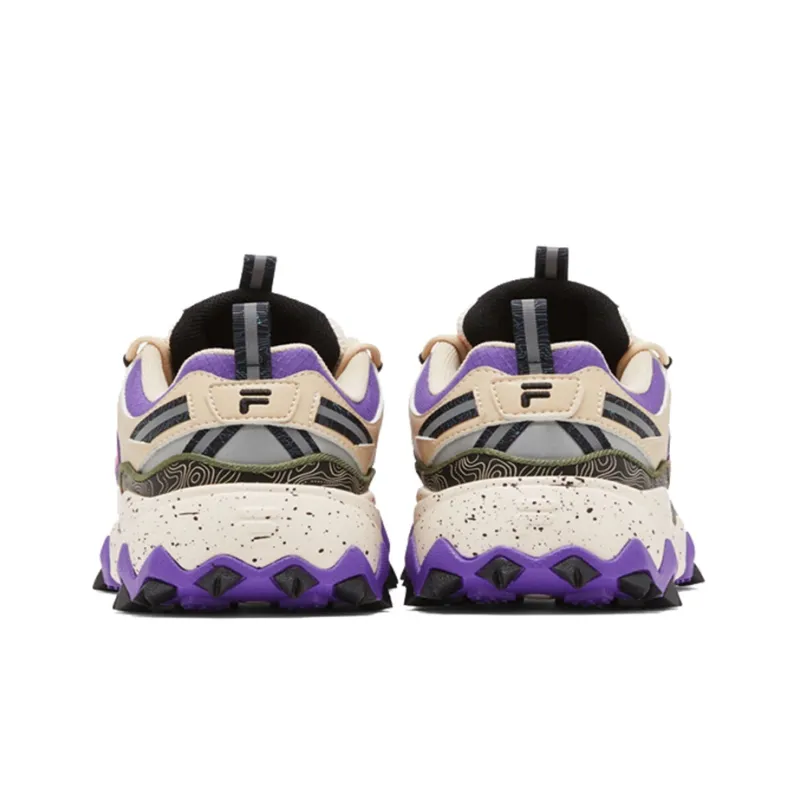 FILA Oakmont Cushioning Anti-Slip And Wear-Resistant Low-Top Casual Shoes Women's Purple Color-4
