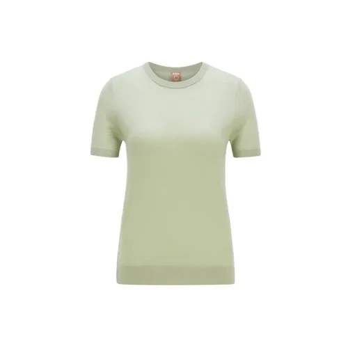 HUGO BOSS Crop Tops Women's Light Green