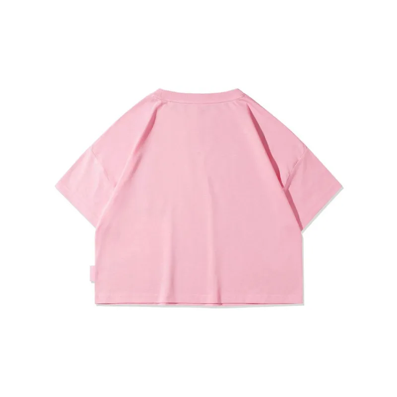 Line Friends X LINING Sports Fashion Collection Crop Tops Women's Ladybird Pink-1