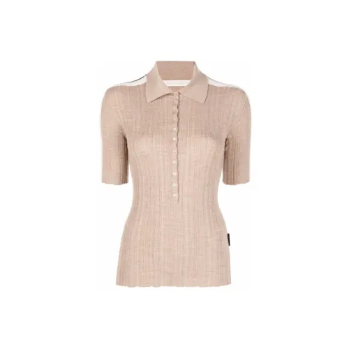 PALM ANGELS Polo Shirts Women's Oatmeal