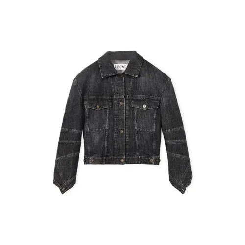 LOEWE Denim Jackets Women's Black