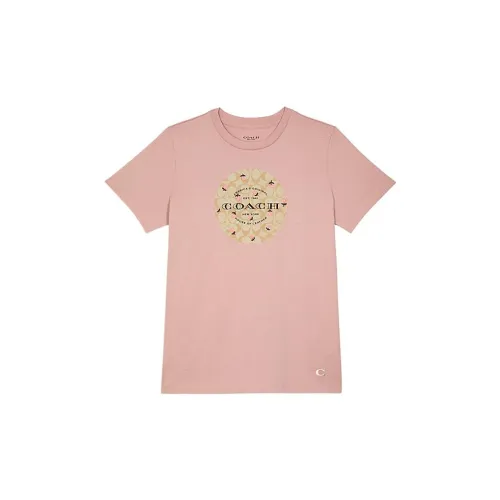 COACH T-Shirts Women's Pink
