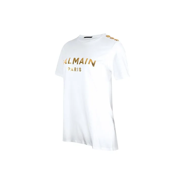 BALMAIN T Shirts Women's White-2