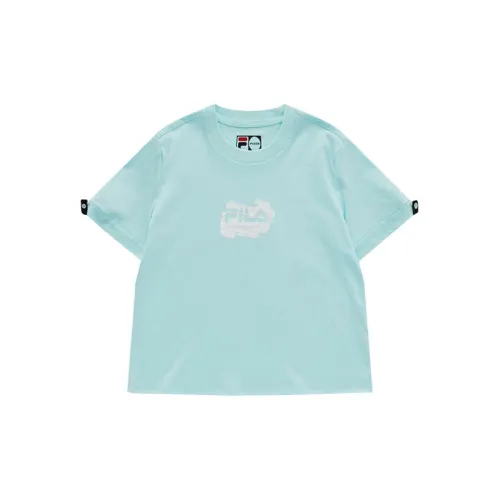 FILA FUSION T-Shirts Women's Clear Light Blue