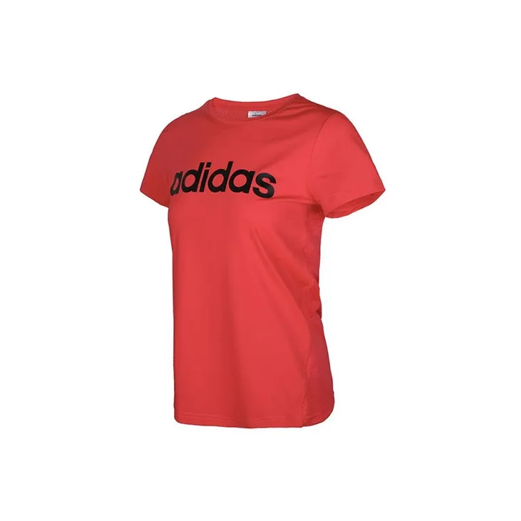 Adidas Set-in Sleeve T-Shirt Women's Bright Pink Fluorescent-2