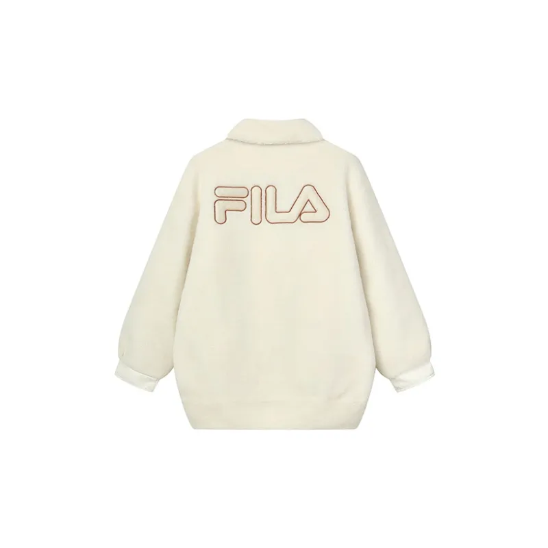 FILA Velvet Jackets Women's Beige-1