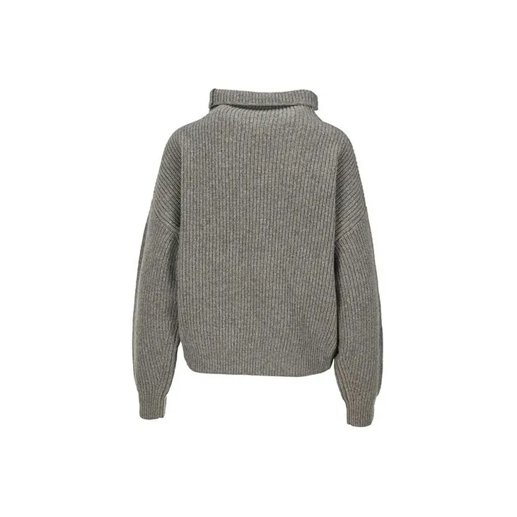 ISABEL MARANT FW21 Fitted Sweater Women's Dark Gray-1