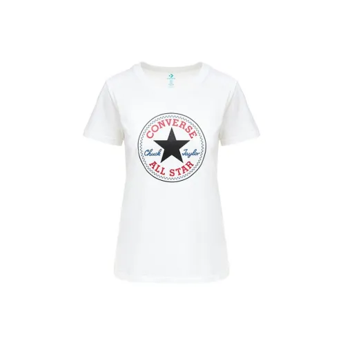 Converse Run Star Hike T-Shirts Women's White