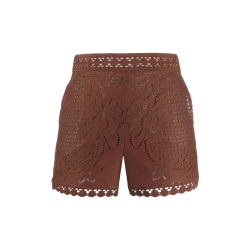 Valentino Casual Shorts Women's Brown Red