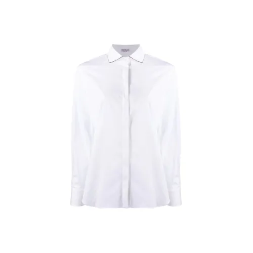 Brunello Cucinelli Monili Chain-embellished Long-sleeved Shirt